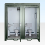 1+1 Double Mains Toilet 8Ft x 5Ft (Bottle Green)