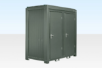 1+1 Double Mains Toilet 8Ft x 5Ft (Bottle Green) - Image 2