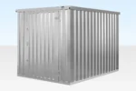 3m x 2.1m Flat Pack Storage Container – Galvanised - Image 4