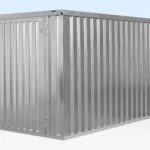 4M X 2.1M Flat Pack Container Store – Galvanised