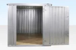 4M X 2.1M Flat Pack Container Store – Galvanised - Image 3
