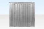 4M X 2.1M Flat Pack Container Store – Galvanised - Image 2