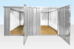 4M X 4.2M Side Linked Flat Pack Container Bundle (Galvanised) - Image 2