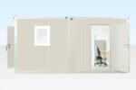 6.5M X 4.6M Side Linked Flat Pack Container Office