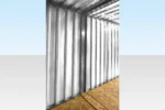 6M X 2.1M End Linked Flat Packed Container Bundle (Galvanised) - Image 4