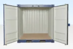 8Ft Shipping Container One Trip Blue - Image 4