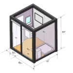 Portable Restroom, Bathroom, Mobile Toilet With Shower And Sink - Image 12
